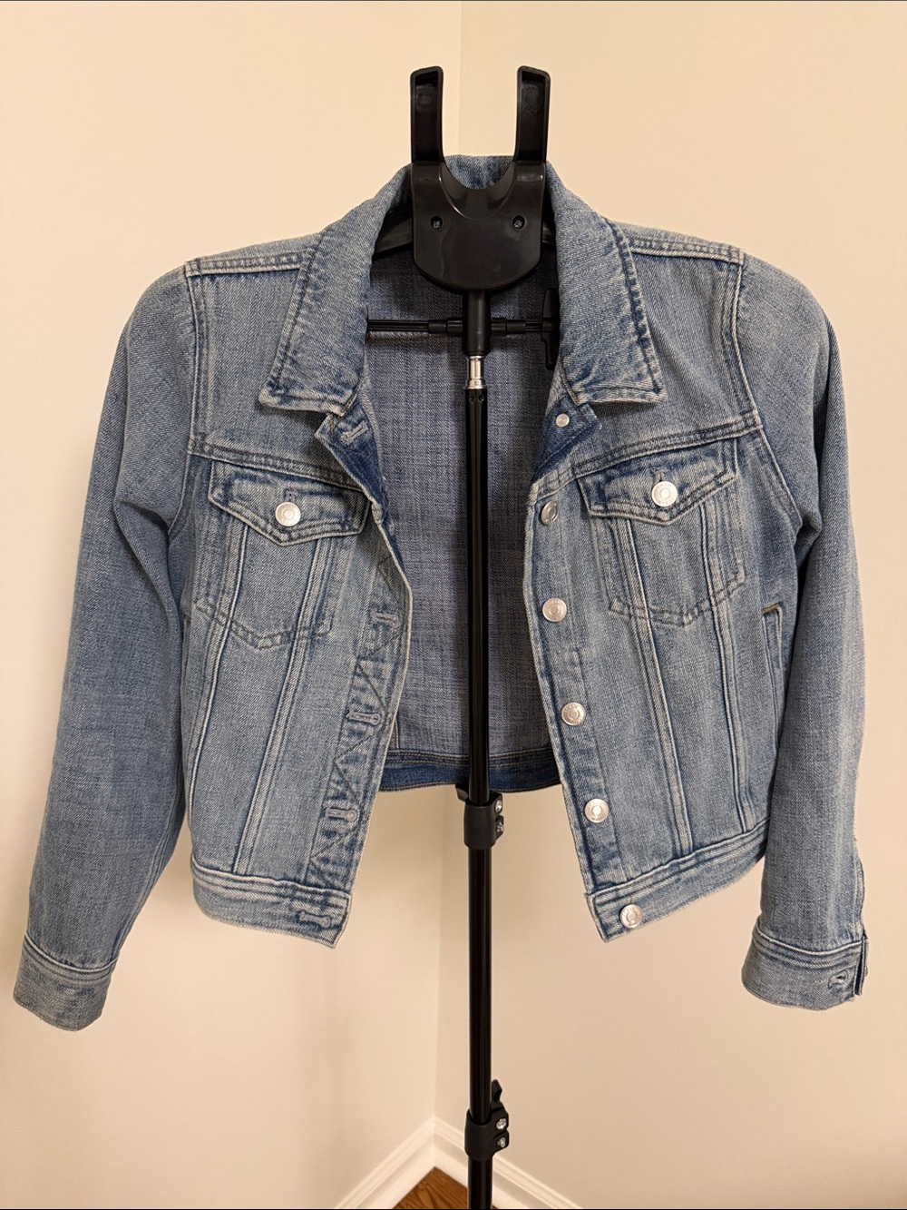 J. Crew Light Blue Cropped Denim Jacket